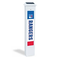 New York Rangers 25" Solar Light Glow Post