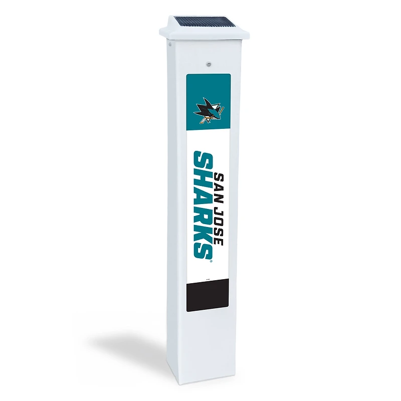 San Jose Sharks 25" Solar Light Glow Post