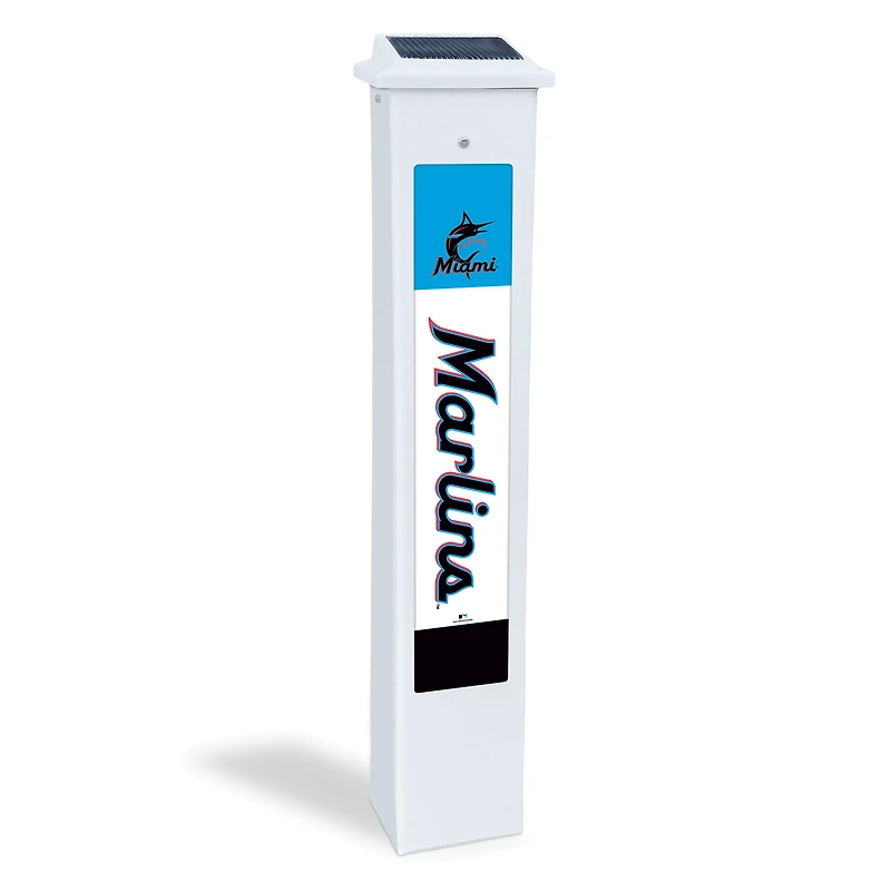 Miami Marlins 25" Solar Light Glow Post
