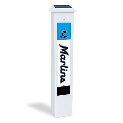 Miami Marlins 25" Solar Light Glow Post