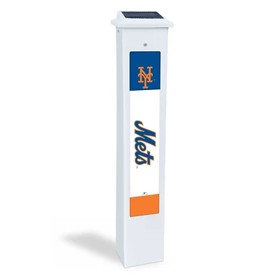 New York Mets 25" Solar Light Glow Post