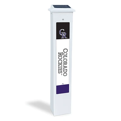 Colorado Rockies 25" Solar Light Glow Post