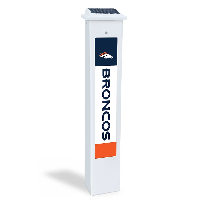 Denver Broncos 25" Solar Light Glow Post