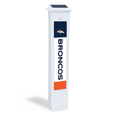 Denver Broncos 25" Solar Light Glow Post