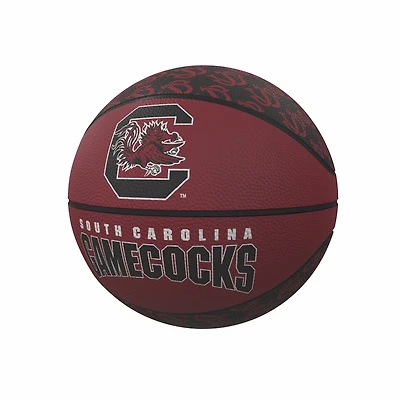 Logo Brands South Carolina Gamecocks Repeating Logo Mini-Size Rubber Basketball