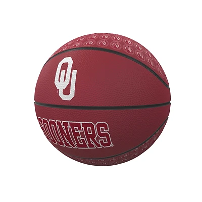 Logo Brands Oklahoma Sooners Repeating Logo Mini-Size Rubber Basketball