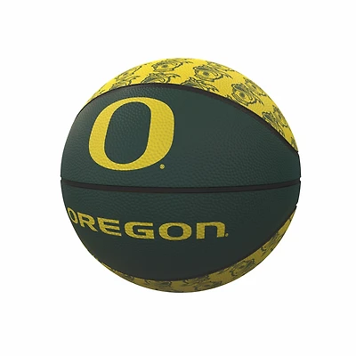Logo Brands Oregon Ducks Repeating Logo Mini-Size Rubber Basketball