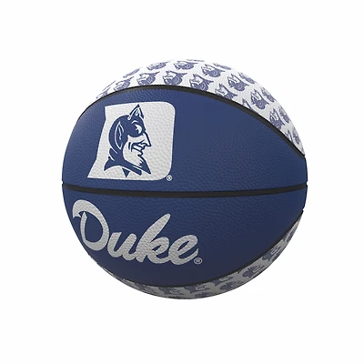 Logo Brands Duke Blue Devils Repeating Logo Mini-Size Rubber Basketball