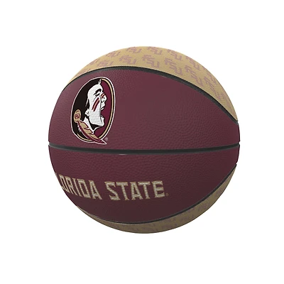 Logo Brands Florida State Seminoles Repeating Logo Mini-Size Rubber Basketball