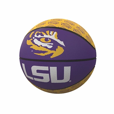 Logo Brands LSU Tigers Repeating Logo Mini-Size Rubber Basketball