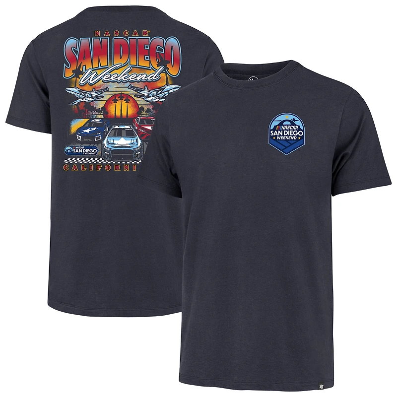 Men's '47 Navy NASCAR San Diego Weekend Backer Franklin T-Shirt