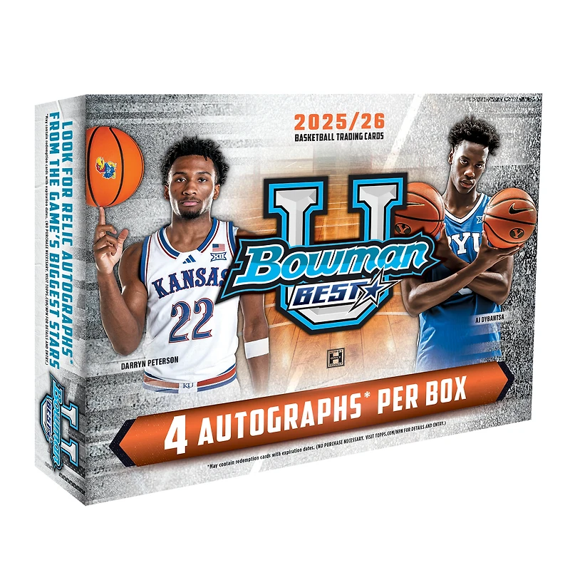 2025/26 Bowman University Basketball Factory Sealed Hobby Box