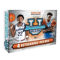 2025/26 Bowman University Basketball Factory Sealed Hobby Box