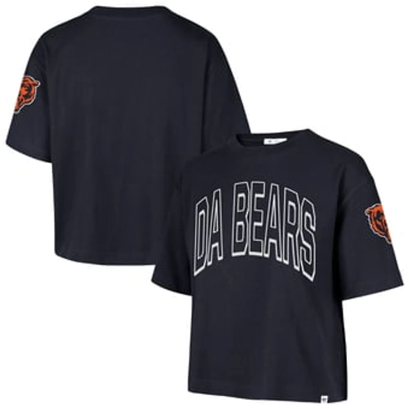 Women's '47 Navy Chicago Bears Call Out Reed City T-Shirt