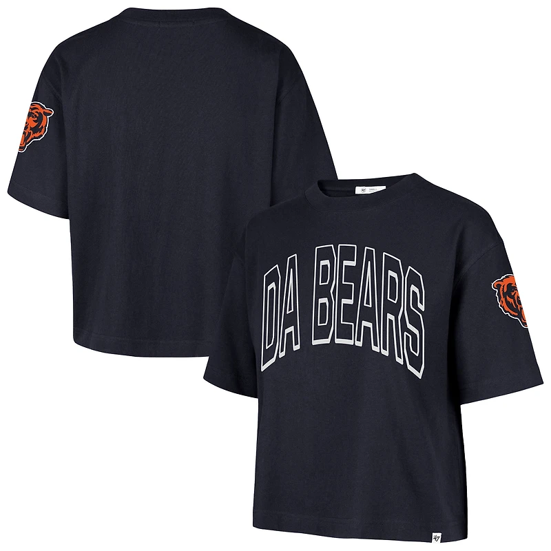 Women's '47 Navy Chicago Bears Call Out Reed City T-Shirt