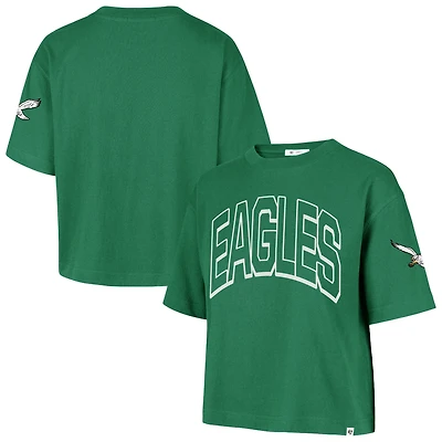 Women's '47 Kelly Green Philadelphia Eagles Call Out Reed City T-Shirt