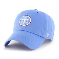Men's '47  Light Blue Tennessee Titans Primary Logo Clean Up Adjustable Hat