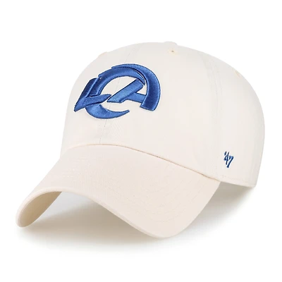 Men's '47  Natural Los Angeles Rams Clean Up Adjustable Hat