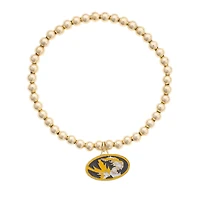 Women's CANVAS Style Missouri Tigers Logo Stretch Bracelet