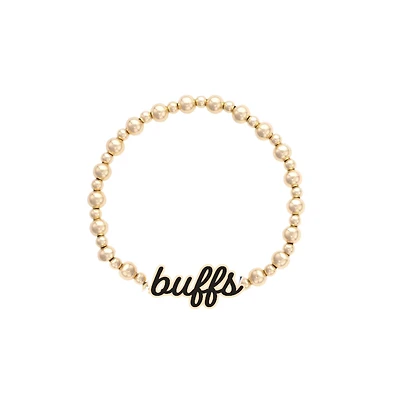 Women's CANVAS Style Colorado Buffaloes Enamel Autograph Stretch Bracelet
