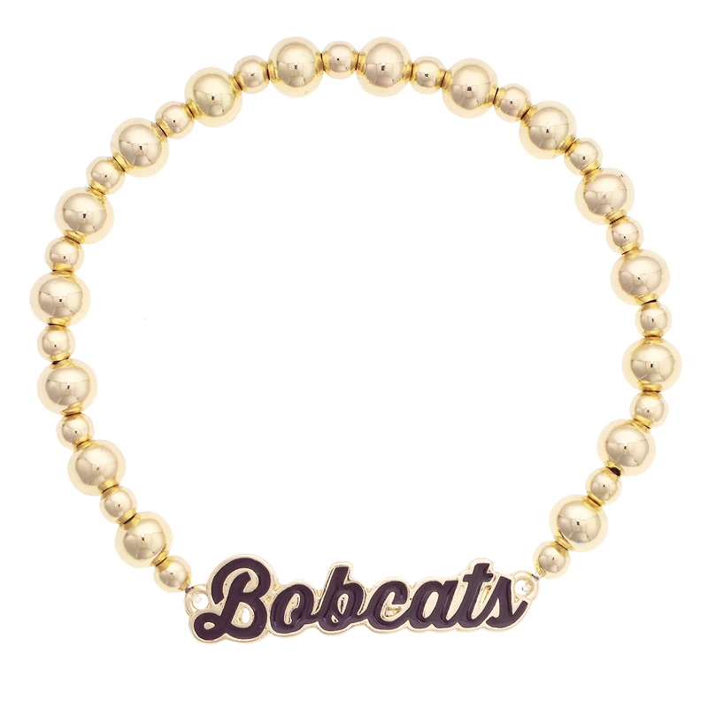 Women's CANVAS Style Texas State Bobcats Enamel Autograph Stretch Bracelet