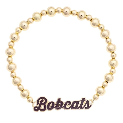 Women's CANVAS Style Texas State Bobcats Enamel Autograph Stretch Bracelet