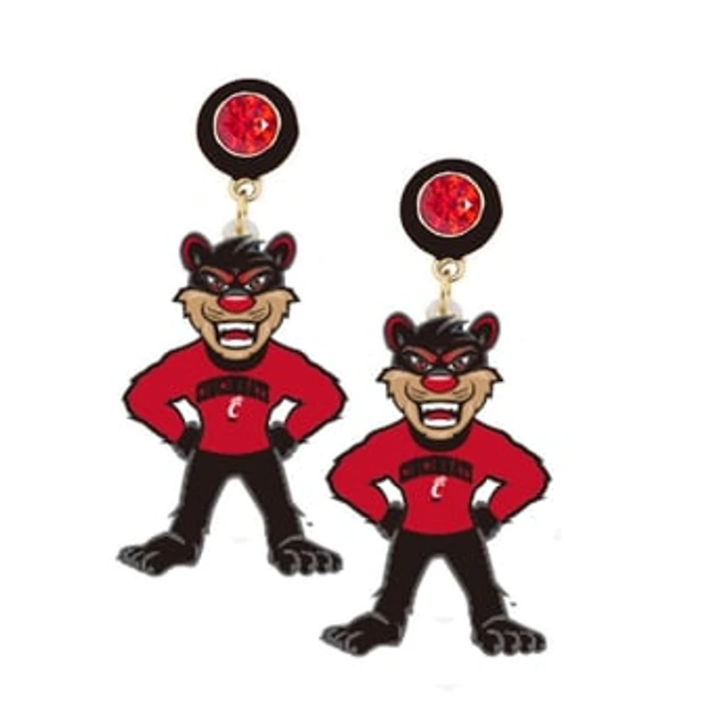 Women's CANVAS Style Cincinnati Bearcats Resin Earrings