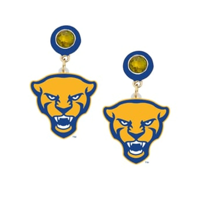 Women's CANVAS Style Pitt Panthers Resin Earrings