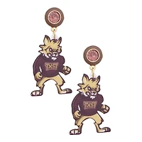 Women's CANVAS Style Texas State Bobcats Resin Earrings