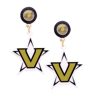 Women's CANVAS Style Vanderbilt Commodores Resin Earrings