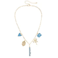 Women's CANVAS Style North Carolina Tar Heels Paperclip Charm Necklace