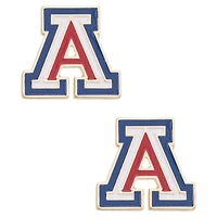 Women's CANVAS Style Arizona Wildcats Logo Stud Earrings