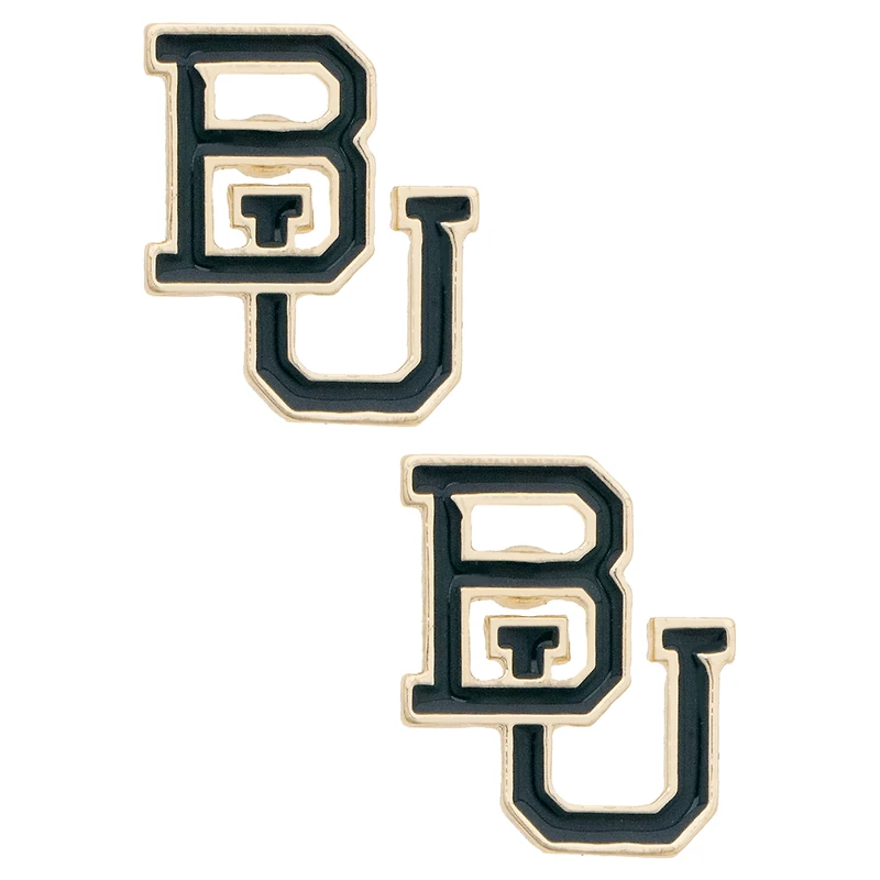 Women's CANVAS Style Baylor Bears Logo Stud Earrings