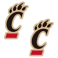 Women's CANVAS Style Cincinnati Bearcats Logo Stud Earrings