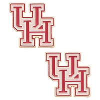 Women's CANVAS Style Houston Cougars Logo Stud Earrings