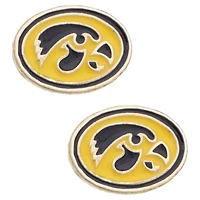 Women's CANVAS Style Iowa Hawkeyes Logo Stud Earrings