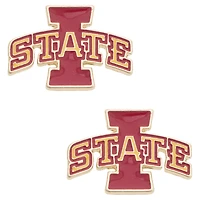 Women's CANVAS Style Iowa State Cyclones Logo Stud Earrings