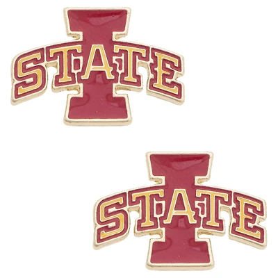 Women's CANVAS Style Iowa State Cyclones Logo Stud Earrings