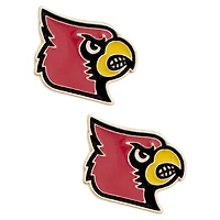 Women's CANVAS Style Louisville Cardinals Logo Stud Earrings