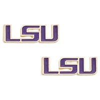 Women's CANVAS Style LSU Tigers Logo Stud Earrings