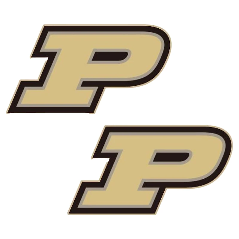 Women's CANVAS Style Purdue Boilermakers Logo Stud Earrings