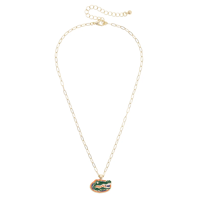 Women's CANVAS Style Florida Gators 18K Gold-Plated Enamel Pendant Necklace
