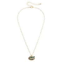 Women's CANVAS Style Florida Gators 18K Gold-Plated Enamel Pendant Necklace