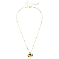 Women's CANVAS Style Iowa Hawkeyes 18K Gold-Plated Enamel Pendant Necklace