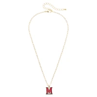 Women's CANVAS Style Maryland Terrapins 18K Gold-Plated Enamel Pendant Necklace