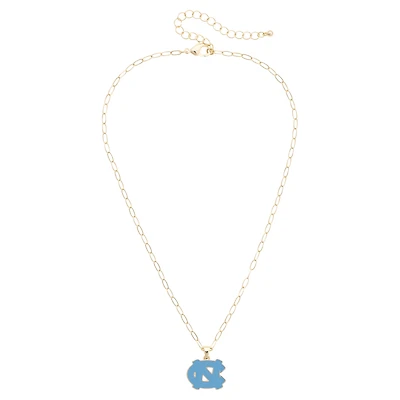 Women's CANVAS Style North Carolina Tar Heels 18K Gold-Plated Enamel Pendant Necklace