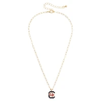 Women's CANVAS Style South Carolina Gamecocks 18K Gold-Plated Enamel Pendant Necklace