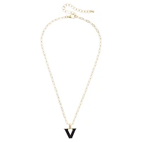 Women's CANVAS Style Vanderbilt Commodores 18K Gold-Plated Enamel Pendant Necklace