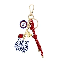 Women's CANVAS Style Arizona Wildcats 18K Gold-Plated Cluster Bag Charm