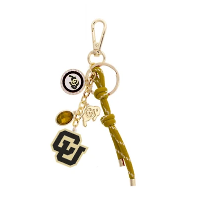 Women's CANVAS Style Colorado Buffaloes 18K Gold-Plated Cluster Bag Charm